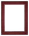 Paspartú Tamaño del Marco 50x75 cm - Tamaño de la Foto 40x55 cm - Vino Rojo
