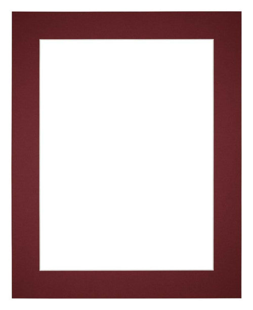 Paspartú Tamaño del Marco 50x75 cm - Tamaño de la Foto 40x60 cm - Vino Rojo
