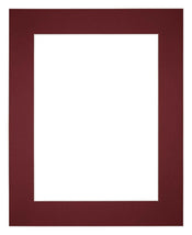 Paspartú Tamaño del Marco 56x71 cm - Tamaño de la Foto 45x60 cm - Vino Rojo