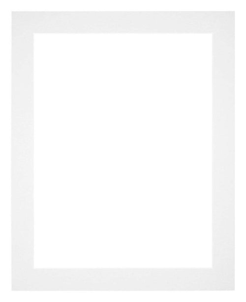Paspartú Tamaño del Marco 20x25 cm - Tamaño de la Foto 9x13 cm - Blanco