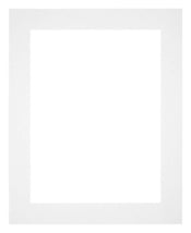 Paspartú Tamaño del Marco 20x25 cm - Tamaño de la Foto 10x15 cm - Blanco