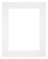 Paspartú Tamaño del Marco 25x30 cm - Tamaño de la Foto 13x18 cm - Blanco