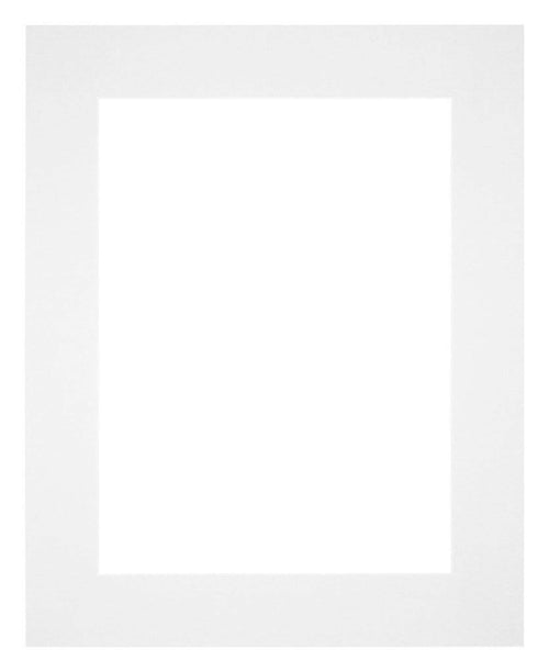 Paspartú Tamaño del Marco 25x30 cm - Tamaño de la Foto 13x18 cm - Blanco