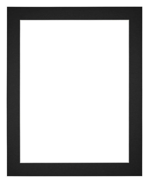 Paspartú Tamaño del Marco 20x25 cm - Tamaño de la Foto 9x13 cm - Negro
