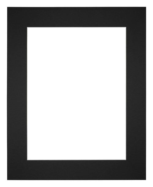 Paspartú Tamaño del Marco 25x30 cm - Tamaño de la Foto 13x18 cm - Negro