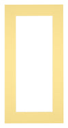 Paspartú Tamaño del Marco 50x100 cm - Tamaño de la Foto 40x80 cm - Amarillo