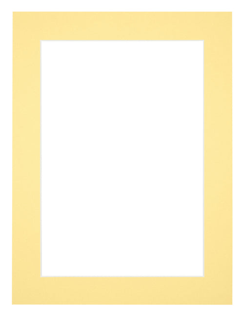Paspartú Tamaño del Marco 48x68 cm - Tamaño de la Foto 40x50 cm - Amarillo