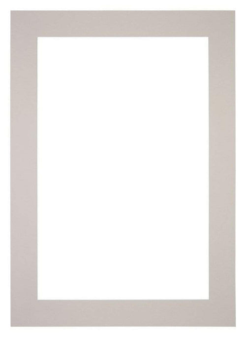 Paspartú Tamaño del Marco 36x49 cm - Tamaño de la Foto 20x30 cm - Granito Gris