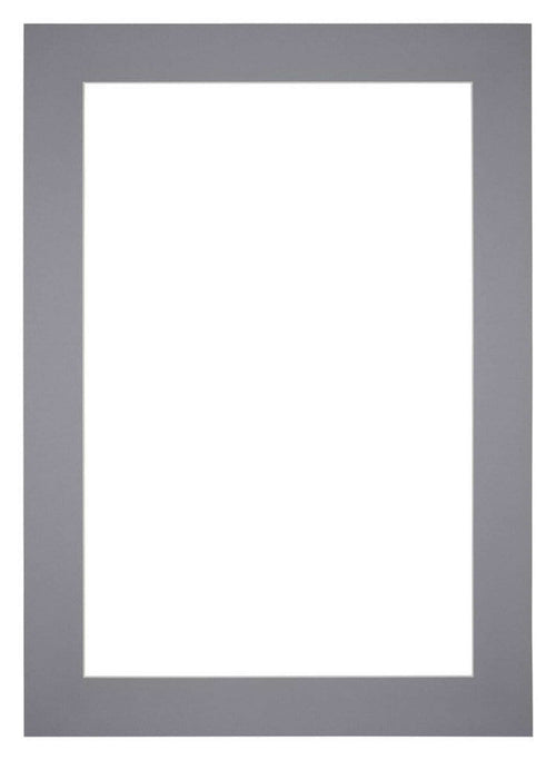 Paspartú Tamaño del Marco 36x49 cm - Tamaño de la Foto 20x30 cm - Gris