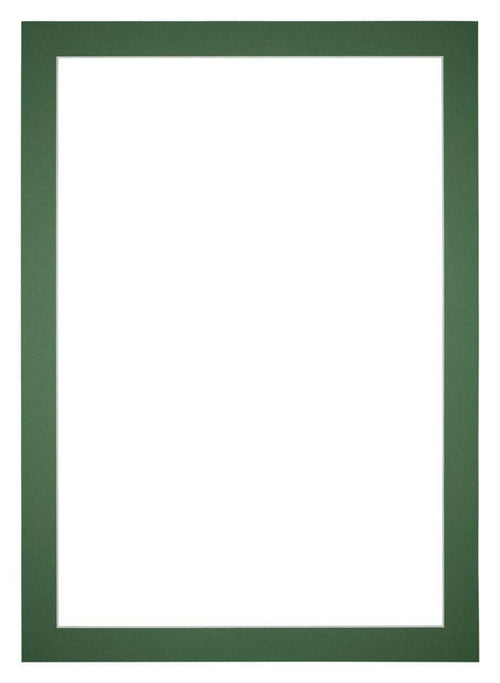 Paspartú Tamaño del Marco 50x75 cm - Tamaño de la Foto 45x65 cm - Bosque Verde