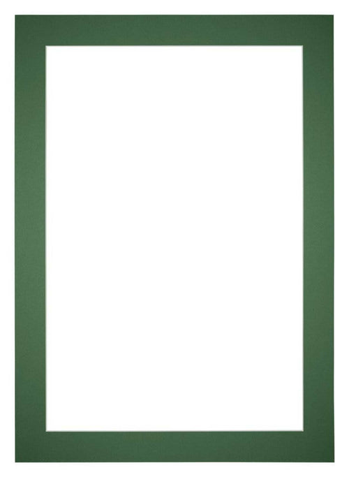Paspartú Tamaño del Marco 36x49 cm - Tamaño de la Foto 25x40 cm - Bosque Verde
