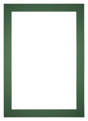 Paspartú Tamaño del Marco 60x84 cm - Tamaño de la Foto 50x75 cm - Bosque Verde