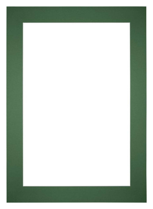 Paspartú Tamaño del Marco 36x49 cm - Tamaño de la Foto 20x30 cm - Bosque Verde