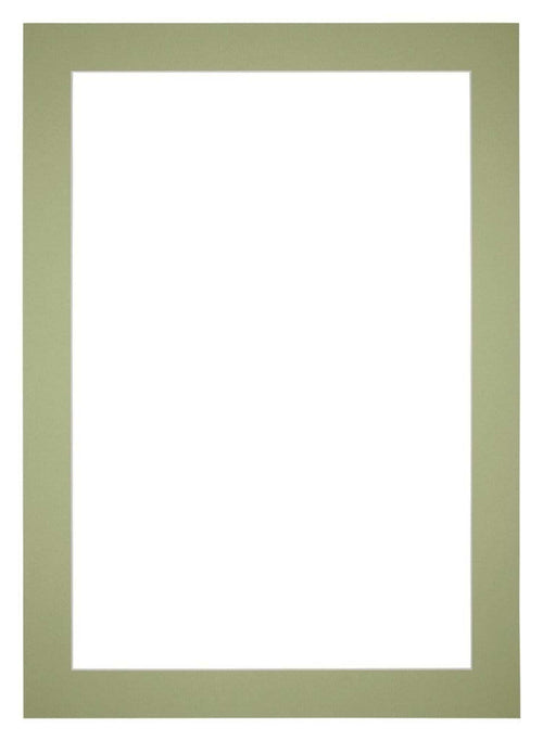 Paspartú Tamaño del Marco 60x84 cm - Tamaño de la Foto 50x75 cm - Menta Verde