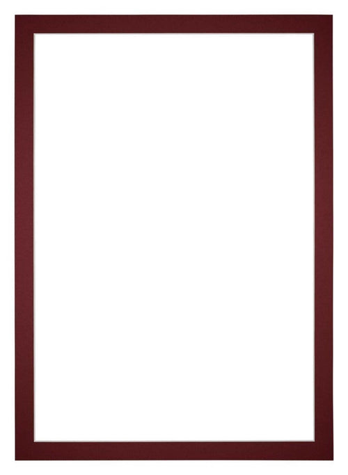 Paspartú Tamaño del Marco 70x100 cm - Tamaño de la Foto 65x95 cm - Vino Rojo