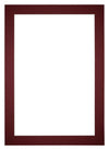 Paspartú Tamaño del Marco 60x84 cm - Tamaño de la Foto 50x75 cm - Vino Rojo