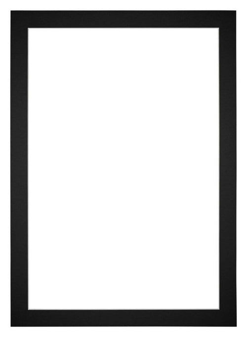 Paspartú Tamaño del Marco 32x45 cm - Tamaño de la Foto 20x40 cm - Negro