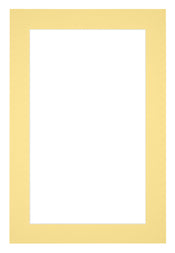 Paspartú Tamaño del Marco 62x93 cm - Tamaño de la Foto 55x85 cm - Amarillo