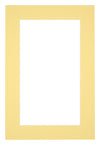 Paspartú Tamaño del Marco 62x93 cm - Tamaño de la Foto 50x70 cm - Amarillo