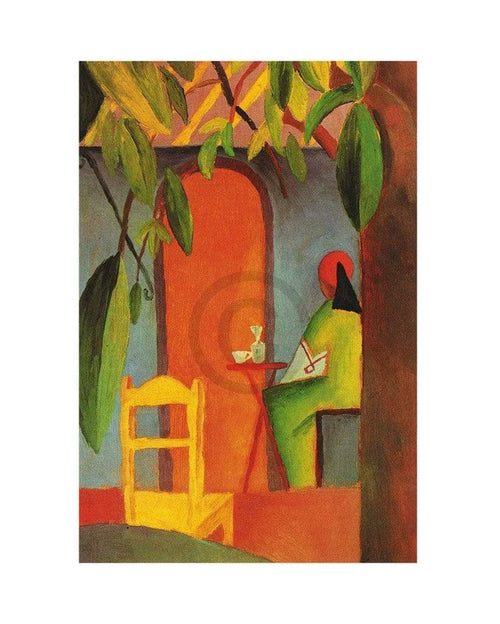 August Macke  TÃ¼rkisches Cafe II Reproducción de arte 24x30cm | Yourdecoration.es