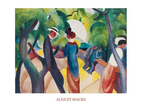 August Macke  Promenade Reproducción de arte 80x60cm | Yourdecoration.es