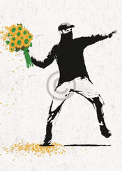Edition Street  Flower thrower Reproducción de arte 50x70cm | Yourdecoration.es