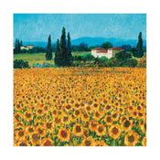 Hazel Barker  Farm near Siena Reproducción de arte 61x61cm | Yourdecoration.es