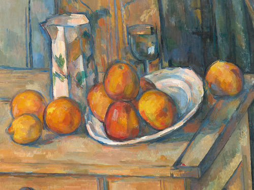 Paul CÃ©zanne  Bricco, bicchiere e piatto Reproducción de arte 80x60cm | Yourdecoration.es