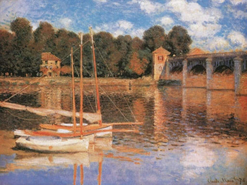 Claude Monet  Il ponte di Argenteuil Reproducción de arte 80x60cm | Yourdecoration.es