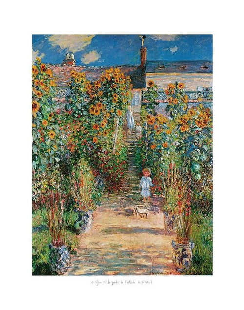 Claude Monet  Le jardin de l'artiste Reproducción de arte 50x70cm | Yourdecoration.es