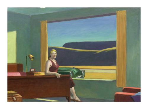 PGM Edward Hopper Western Motel 1957 Reproducción de arte 40x30cm | Yourdecoration.es