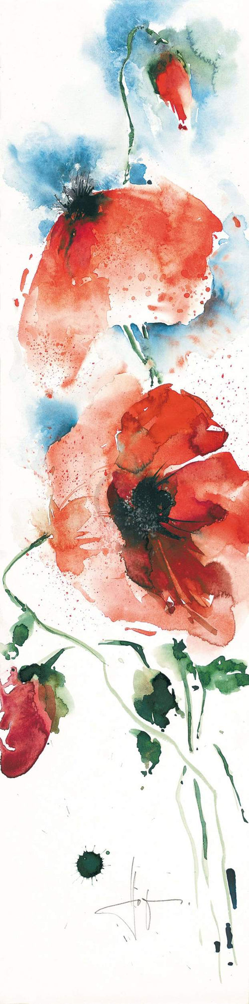 Ekkehard Hofmann  Mohn I Reproducción de arte 20x99cm | Yourdecoration.es