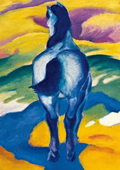 Franz Marc  Blaues Pferd II Reproducción de arte 21x29.7cm | Yourdecoration.es