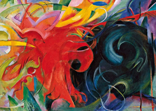 Franz Marc  KÃ¤mpfende Formen Reproducción de arte 29.7x21cm | Yourdecoration.es