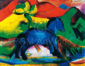 Franz Marc  Blaues Pferdchen Reproducción de arte 80x60cm | Yourdecoration.es