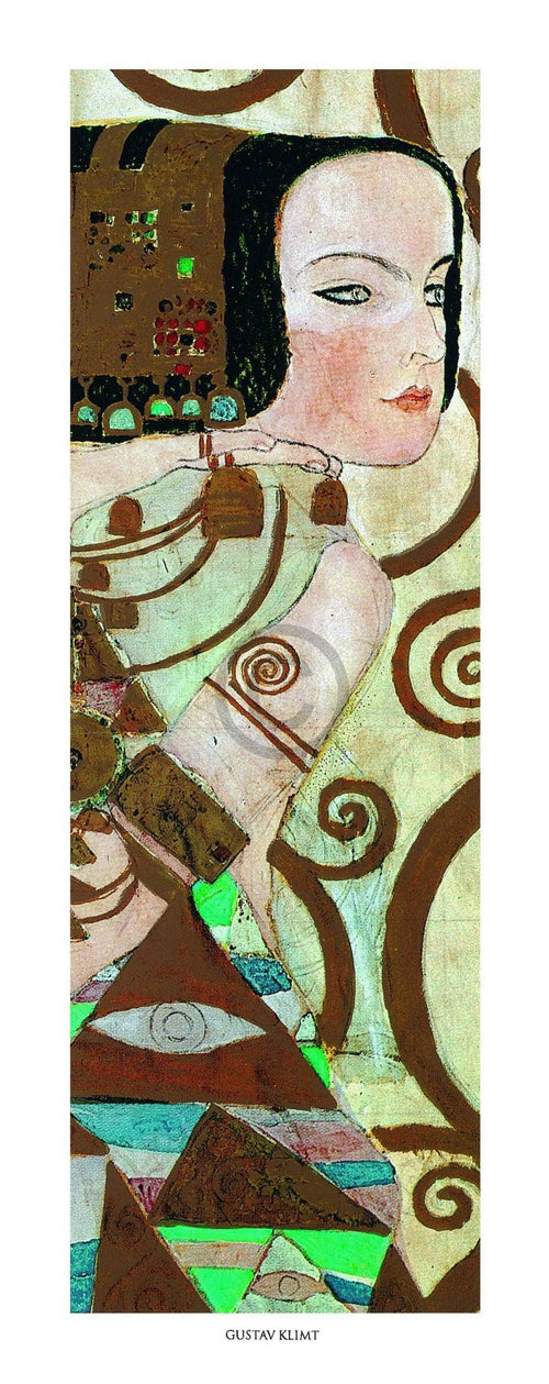 Gustav Klimt  L'attesa Reproducción de arte 20x50cm | Yourdecoration.es