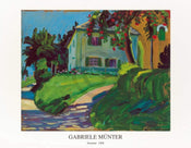 Gabriele MÃ¼nter  Sommer 1908 Haus mit Apfelbaum Reproducción de arte 90x70cm | Yourdecoration.es