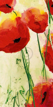 Heidi Reil  Klatschmohn Reproducción de arte 50x100cm | Yourdecoration.es