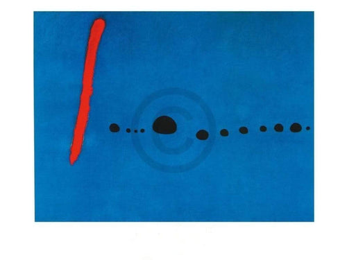 pgm jm 276 joan miro blue ii 4 3 61 Reproducción de arte 80x60cm | Yourdecoration.es