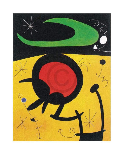 Joan Miro  Vuelo de pajaros Reproducción de arte 40x50cm | Yourdecoration.es