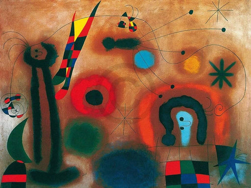 Joan Miro  Libelle mit roten FlÃ¼geln Reproducción de arte 80x60cm | Yourdecoration.es