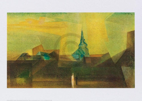 Lyonel Feininger  Nermsdorf Reproducción de arte 70x50cm | Yourdecoration.es