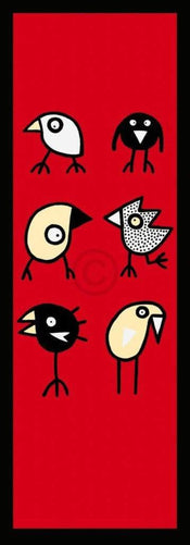 Birdman Hans Lan  Happy together Reproducción de arte 35x100cm | Yourdecoration.es