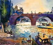 Michael Leu  Evening by the Seine Reproducción de arte 60x50cm | Yourdecoration.es