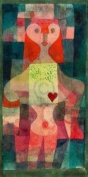 Paul Klee  Herzdame Reproducción de arte 60x80cm | Yourdecoration.es