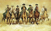 Renato Casaro  The magnificent Seven Reproducción de arte 100x61cm | Yourdecoration.es