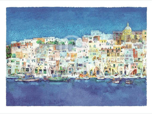 Ralf Westphal  Corricella, Insel Procida Reproducción de arte 80x60cm | Yourdecoration.es