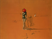 Salvador Dali  Female with Head of Flowers Reproducción de arte 80x60cm | Yourdecoration.es