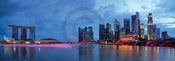 Shutterstock  Panorama of Singapore Reproducción de arte 95x33cm | Yourdecoration.es