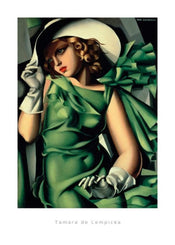 Tamara De Lempicka  Young Lady with Gloves Reproducción de arte 50x70cm | Yourdecoration.es